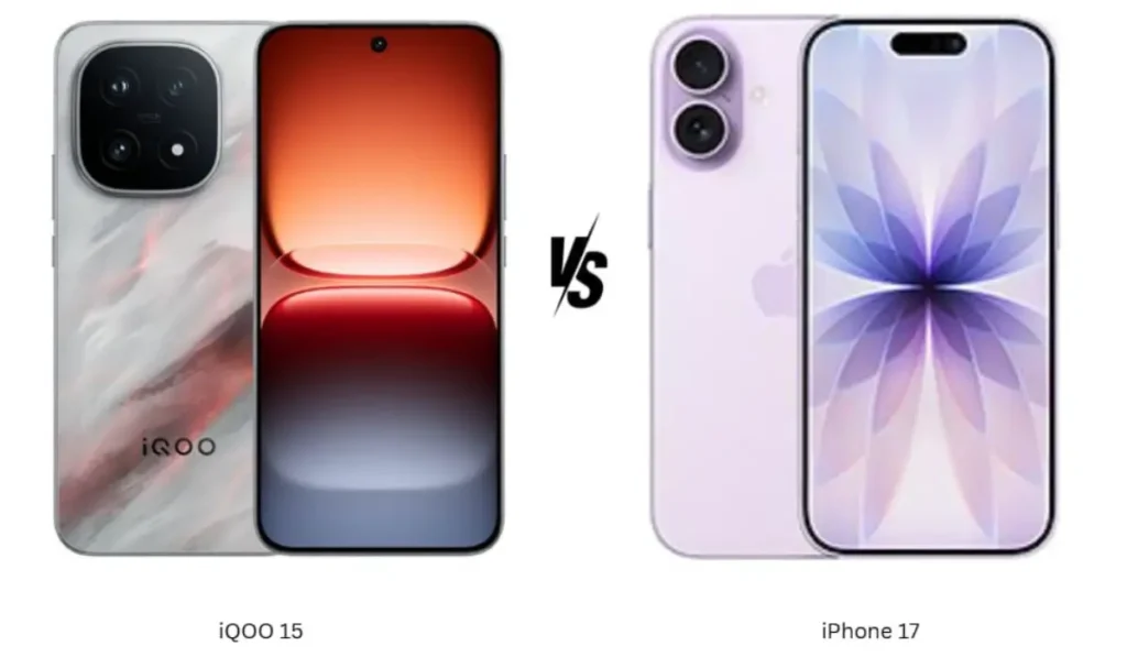 iQOO 15 and iPhone 17