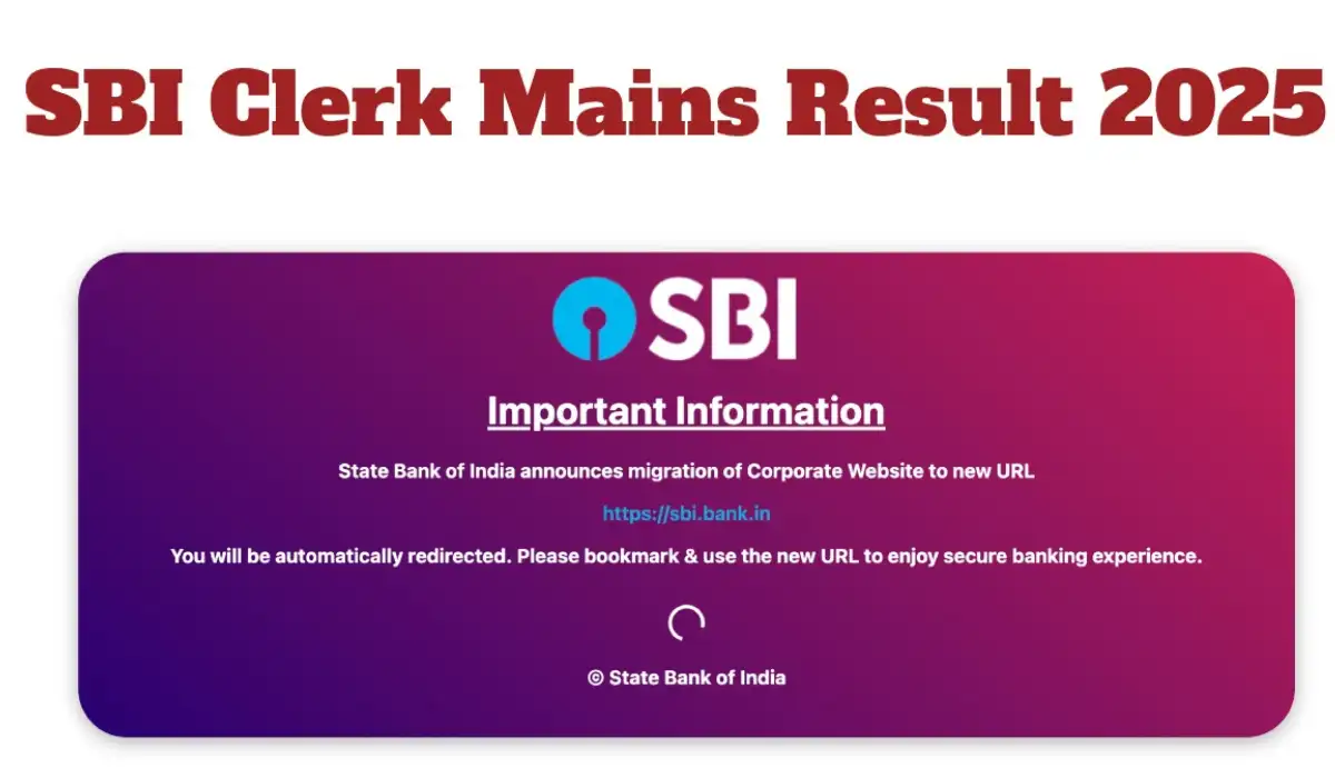 SBI Clerk Mains Result
