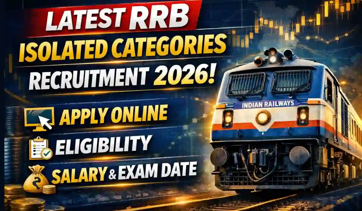 RRB Isolated Categories Recruitment 2026