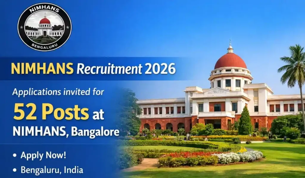 NIMHANS Recruitment 2026