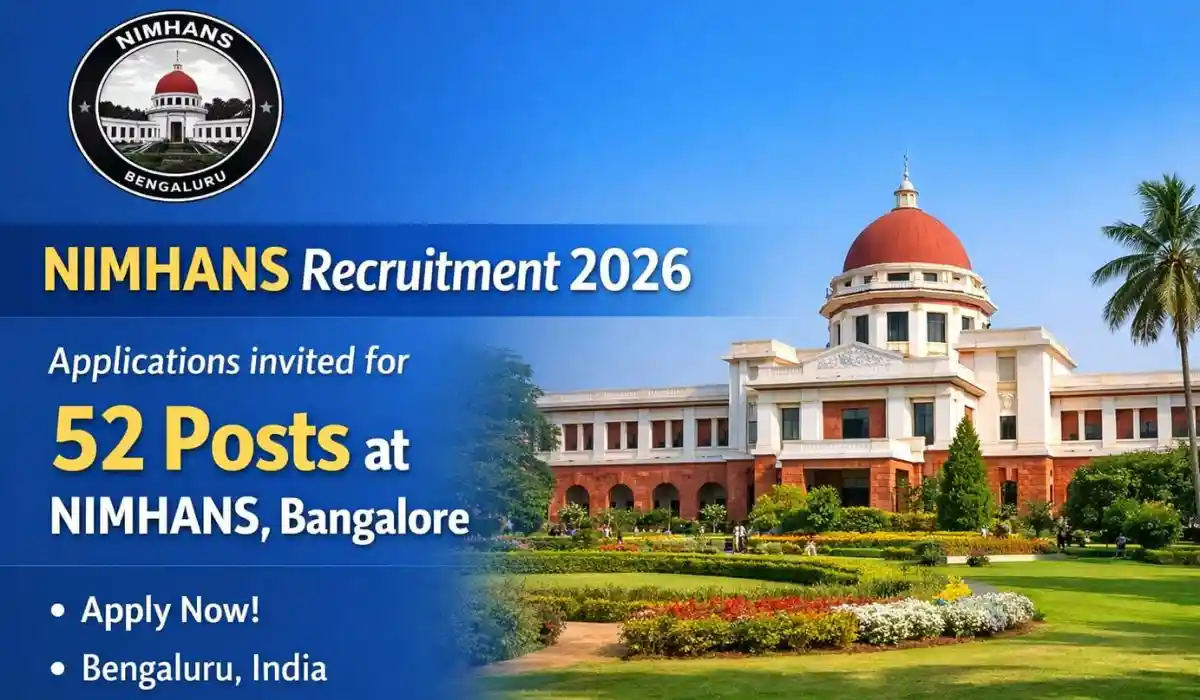 NIMHANS Recruitment 2026