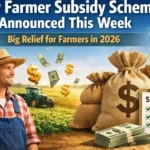 New Farmer Subsidy Schemes Announced This Week: Big Relief for Farmers in 2026