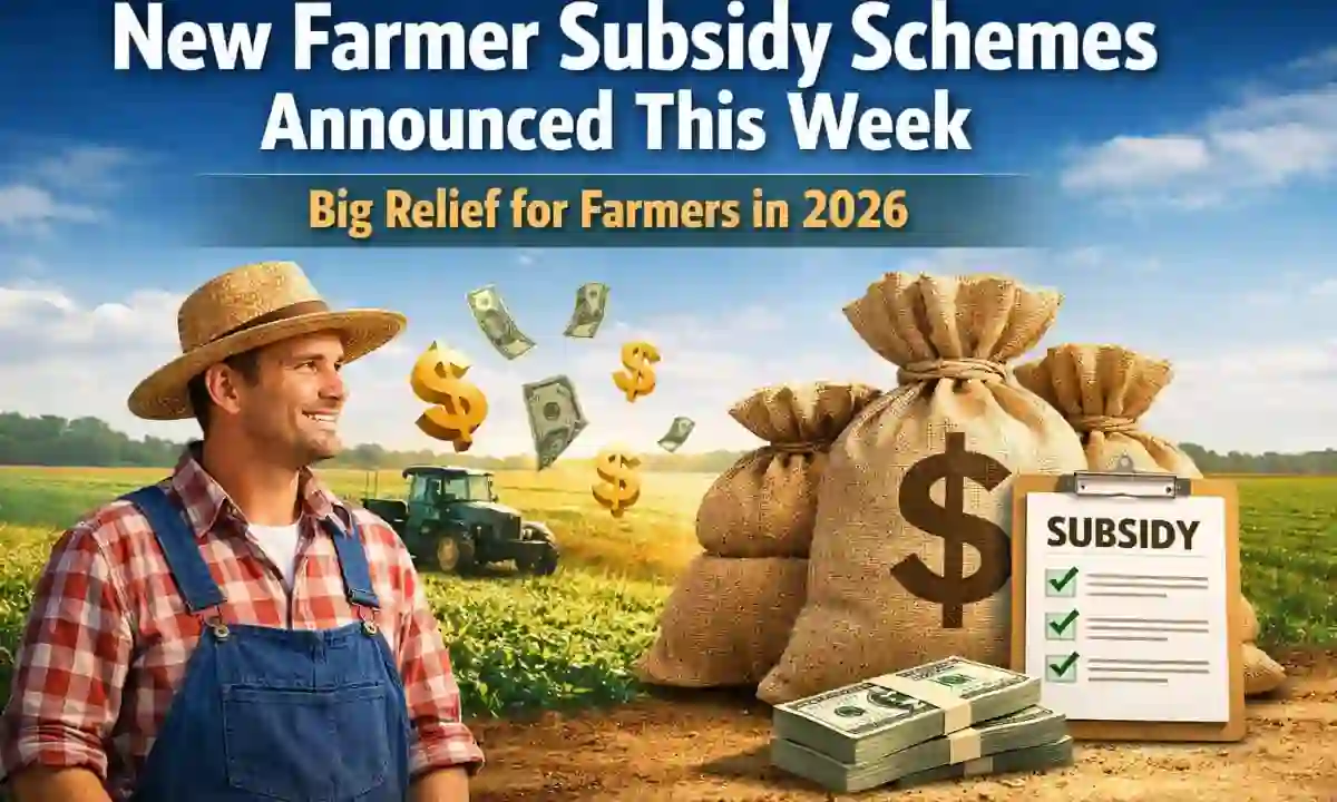 New Farmer Subsidy Schemes