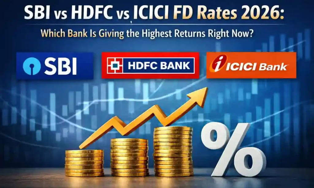 SBI vs HDFC vs ICICI FD Rates 2026