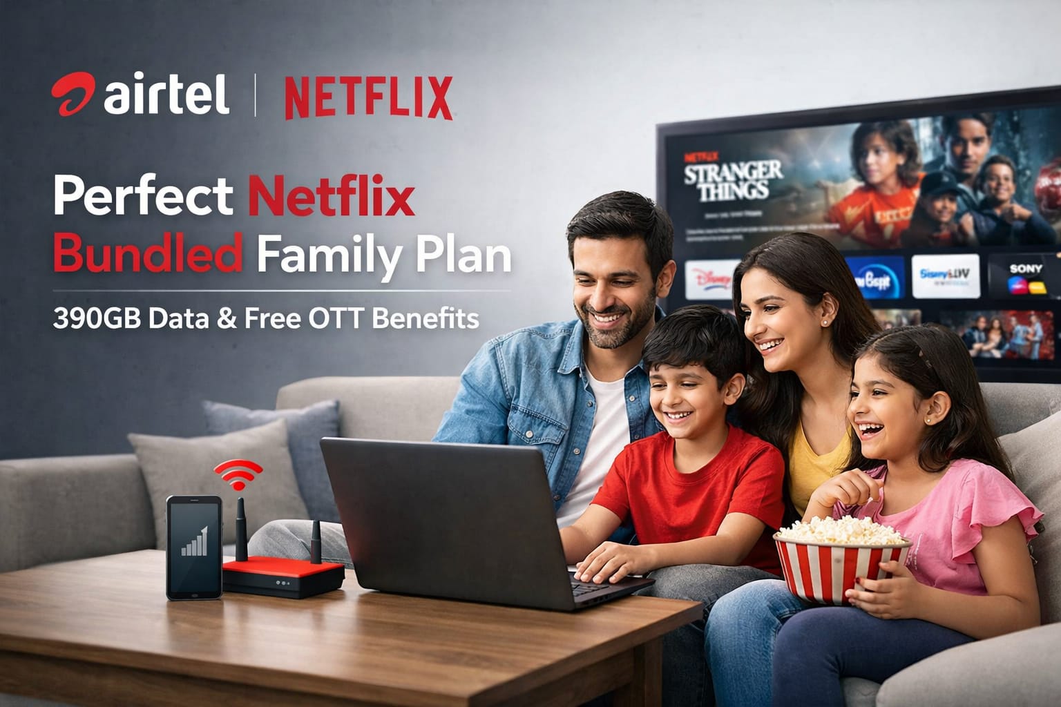 Airtel Offers this Perfect Netflix Bundled Family Plan to Users