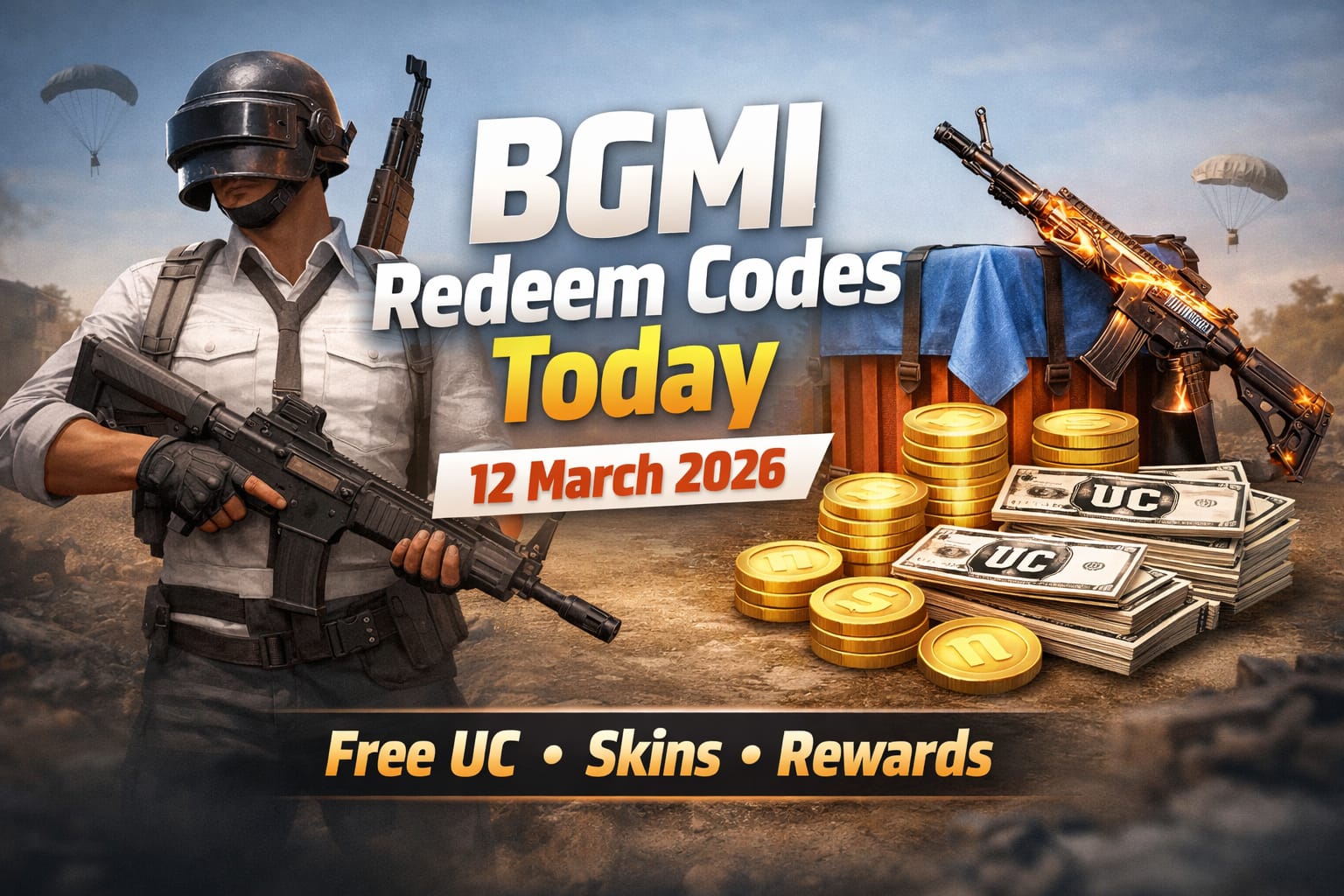 BGMI Redeem Codes Today 12 March 2026