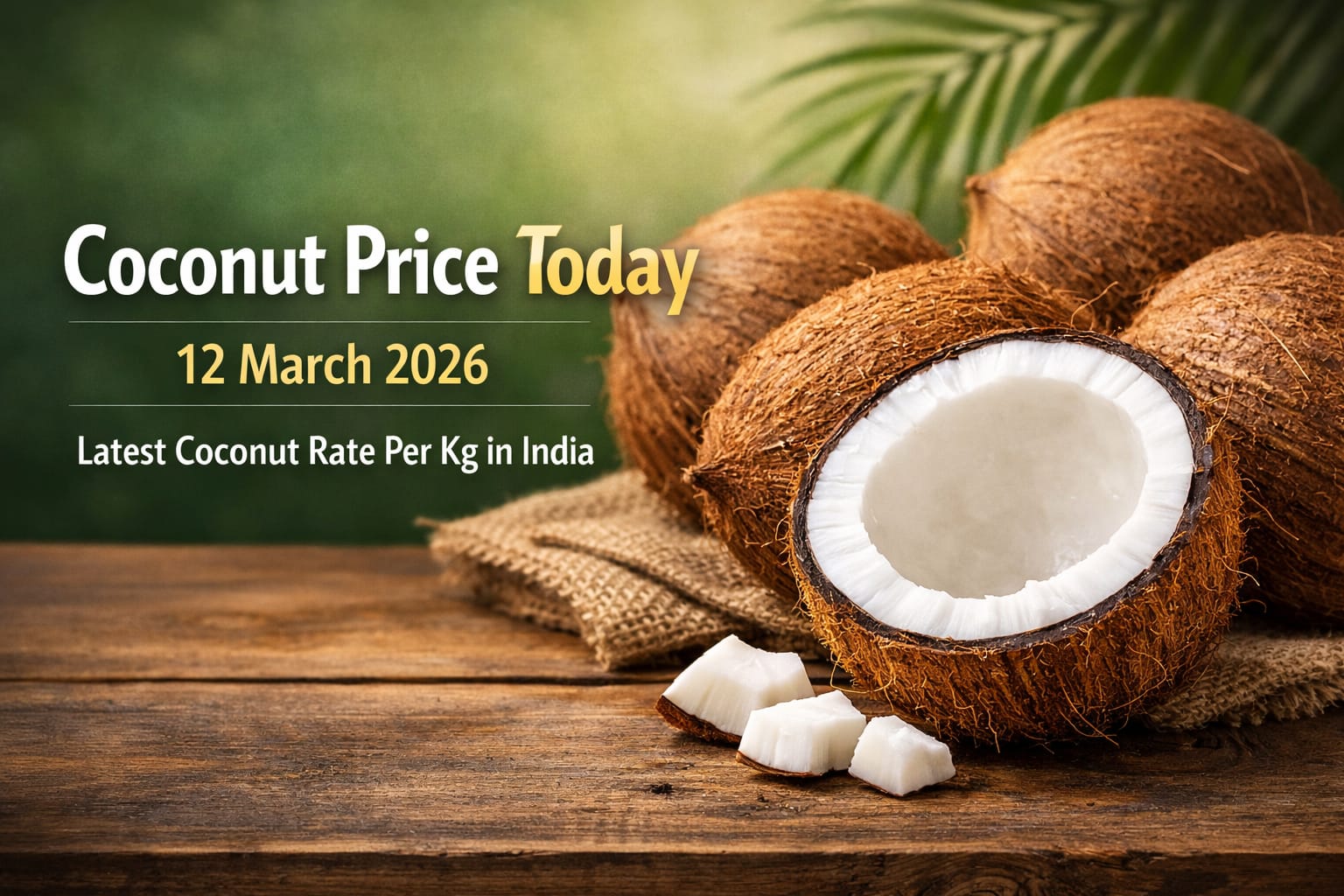 Coconut Price Today 12 March 2026