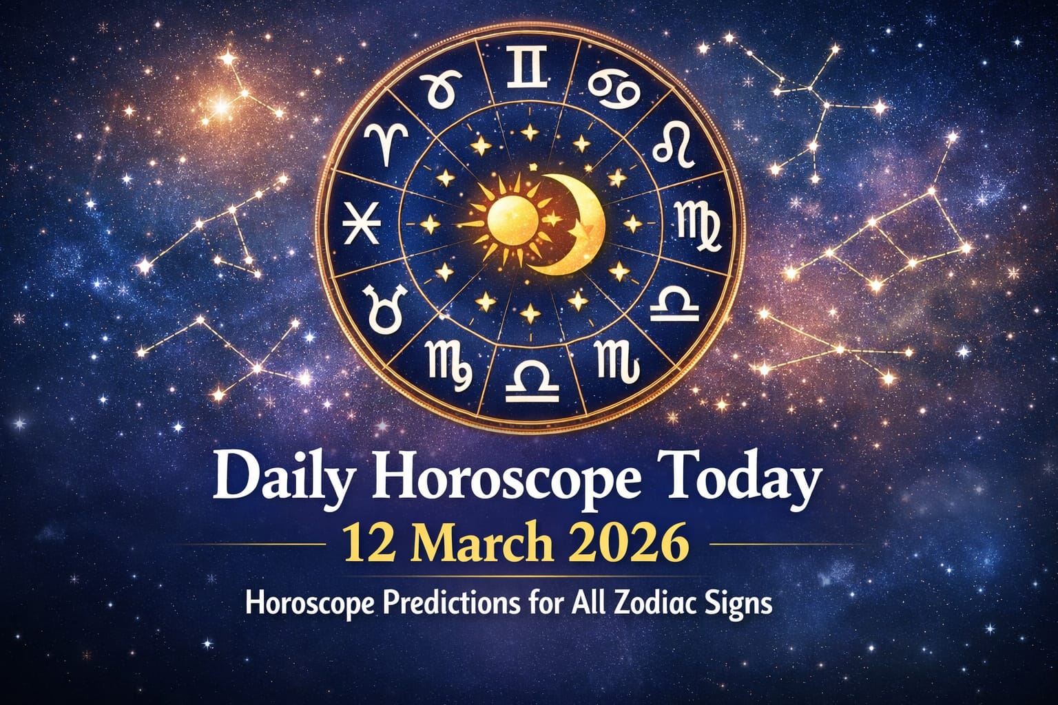 Daily Horoscope Today 12 March 2026