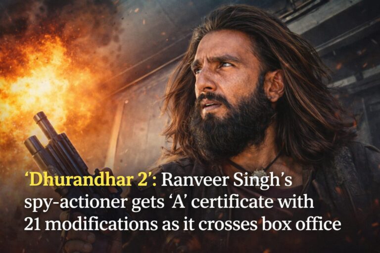 Dhurandhar 2: Ranveer Singh’s Spy Thriller Hits ₹100Cr Pre-Sales Despite 21 CBFC Cuts & ‘A’ Rating