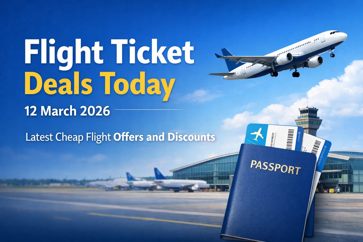 Flight Ticket Deals Today 12 March 2026