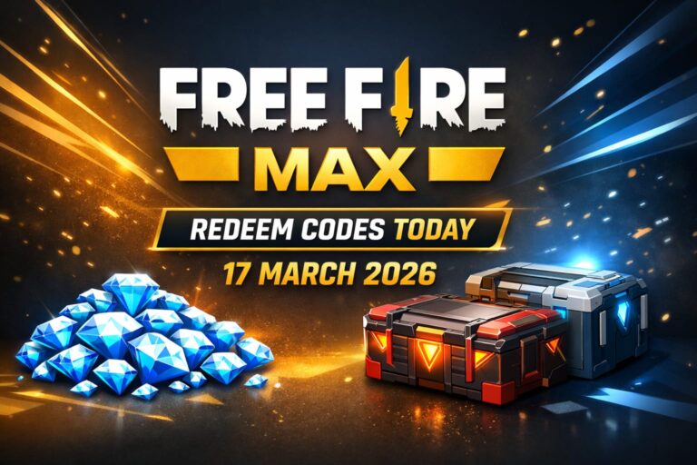 Free Fire Max Redeem Codes Today 17 March 2026: Free Diamonds and Weapon Skins