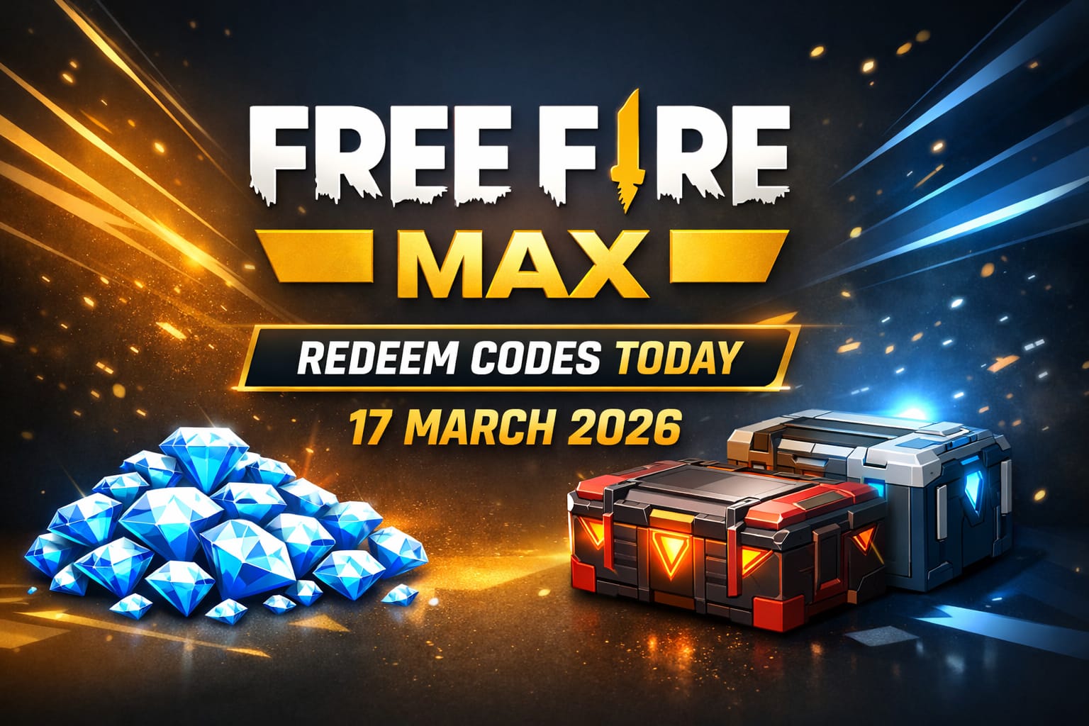 Free Fire Max Redeem Codes Today 17 March 2026