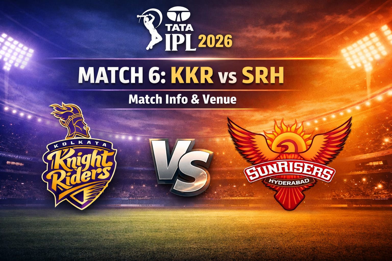 KKR vs SRH IPL 2026