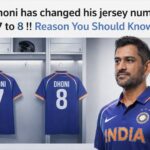 MS Dhoni has changed his jersey number — from 7 to 8 !! Reason You Should Know