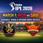 TATA IPL 2026 Match 1: RCB vs SRH Schedule, Venue & Opening Night Details