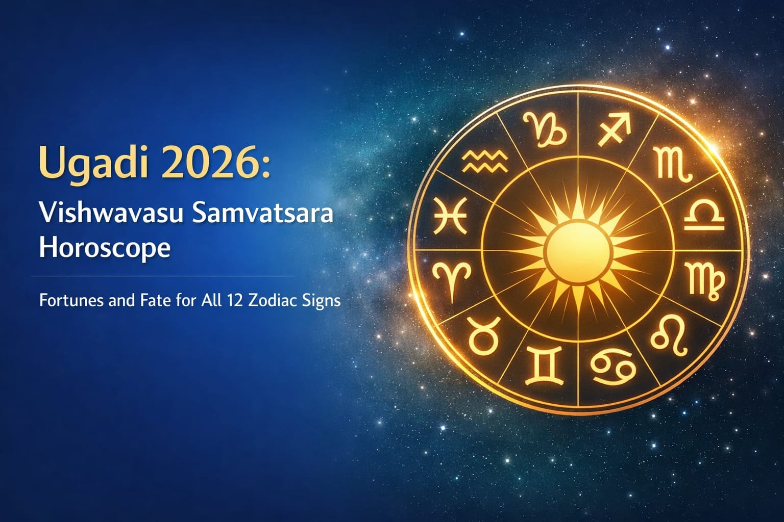 Ugadi 2026 Vishwavasu Samvatsara Horoscope