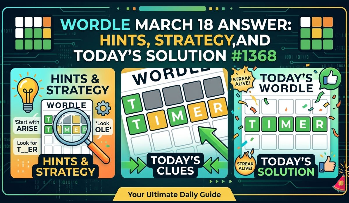 Wordle March 18 Answer Hints