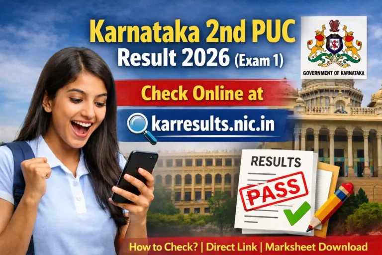 2nd PUC Result 2026: PUC Result Server Busy? Check the result instantly on this government app!