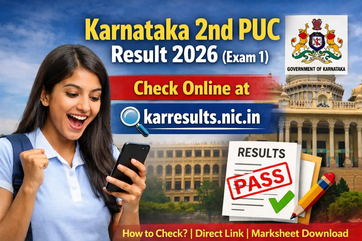 2nd PUC Result 2026