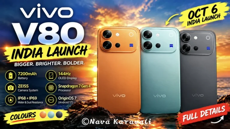 vivo V80 India Launch – Specifications